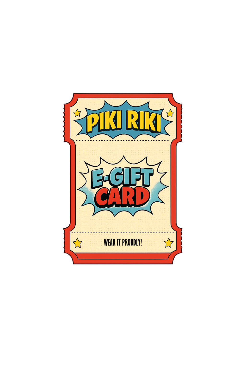 Carte-cadeau Piki Riki
