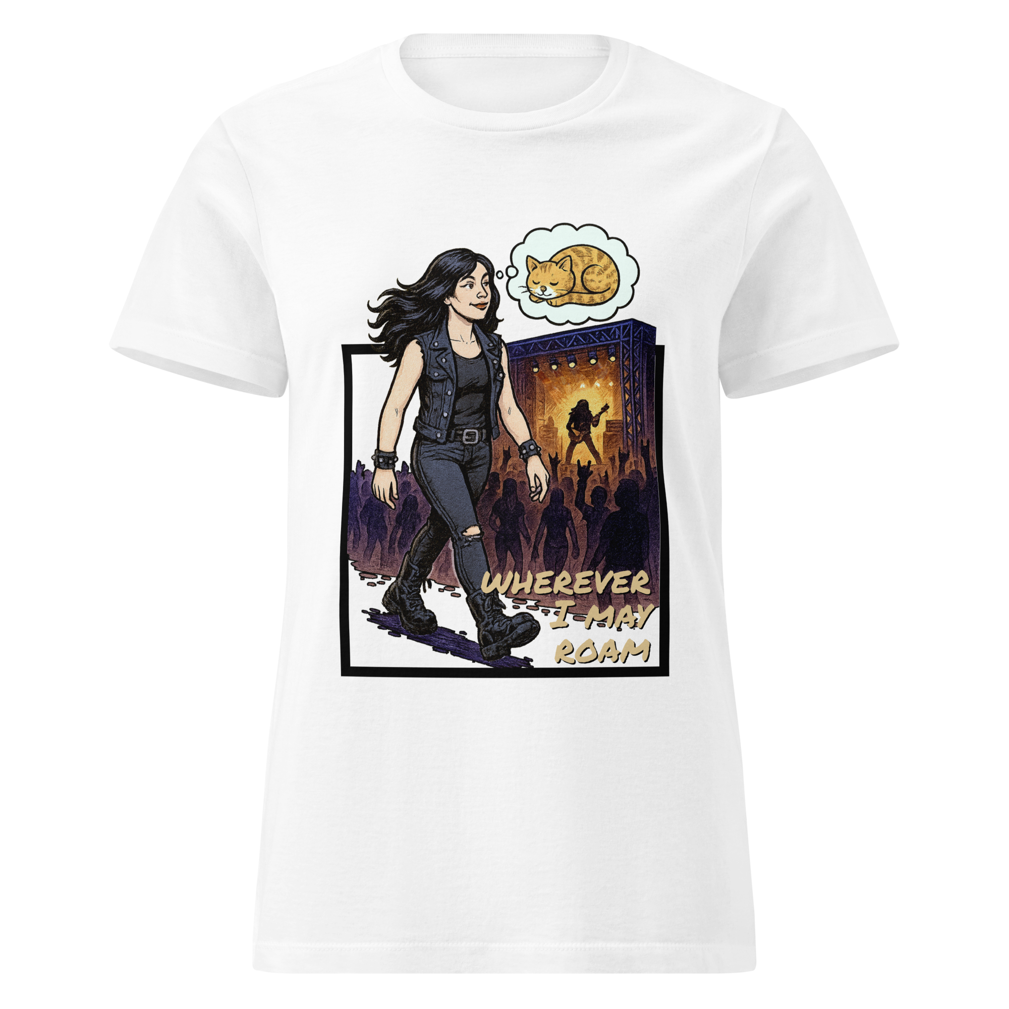 T-shirt doux et romantique pour femme